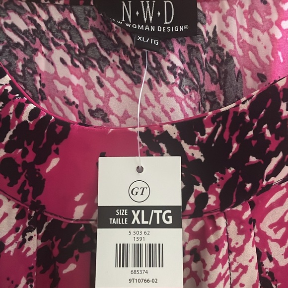 Pink, sleeveless blouse, size extra large - Picture 3 of 3